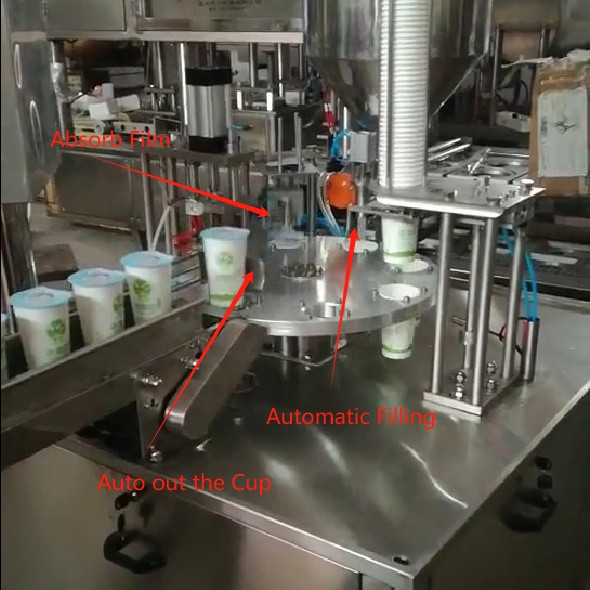 Hot Selling Automatic Liquid Water Jelly Cup Yogurt Filling And Sealing Machine