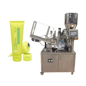 Rotary ointment cosmetic cream soft tube filling and sealing machine ultrasonic heat sealing machine