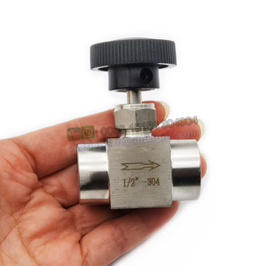 1/2" 1/8" 1/4" 3/8" Stainless Steel  Female Needle Valve T type 304 Stainless Steel Water Gas Oil Flow Control