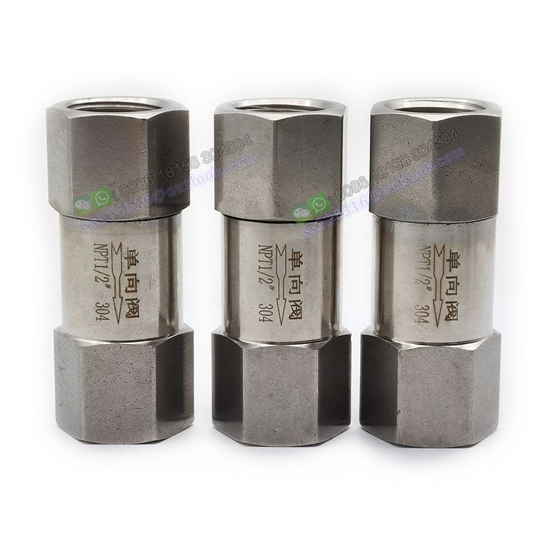 Stainless Steel Check Valve One Way Valve NPT Female 1/8