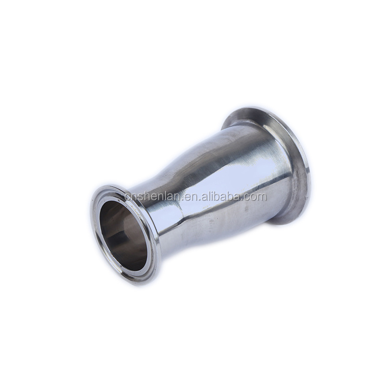 304 316L customized sanitary stainless steel Pipe Fittings mirror polished Concentric Reducer