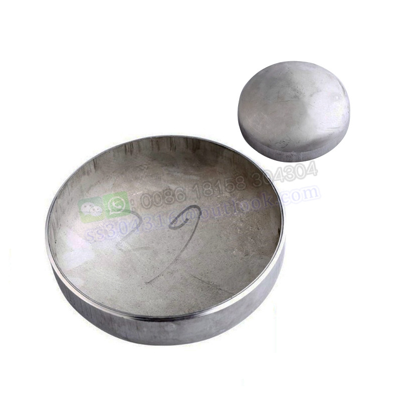 Sanitary Stainless Steel SS304 Pipe Threaded Welding End Cap Dished Tank Head Cap