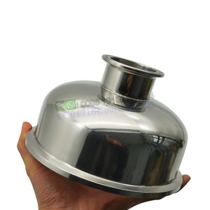 High Quality SS304 Sanitary Stainless Steel Tri-clamp Bowl Reducer with ferrule 2inch x 6inch