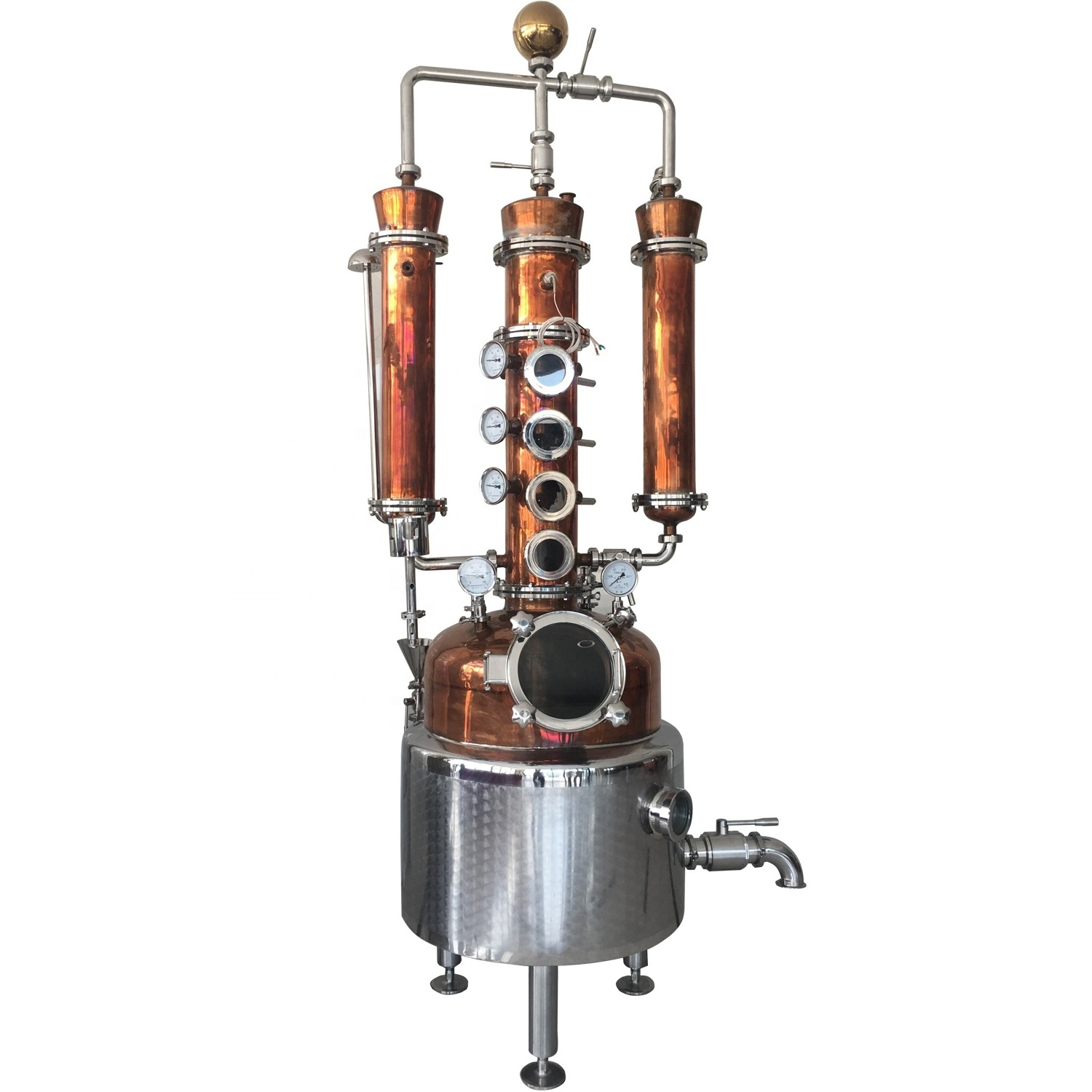 300l alcohol boiler copper pot still distillation whiskey distillery