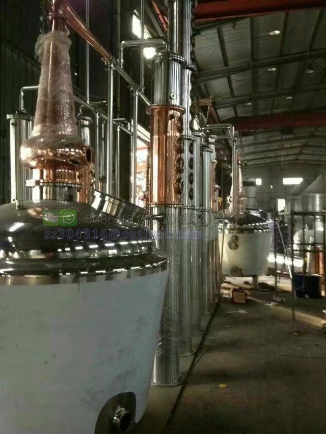 300l alcohol boiler copper pot still distillation whiskey distillery