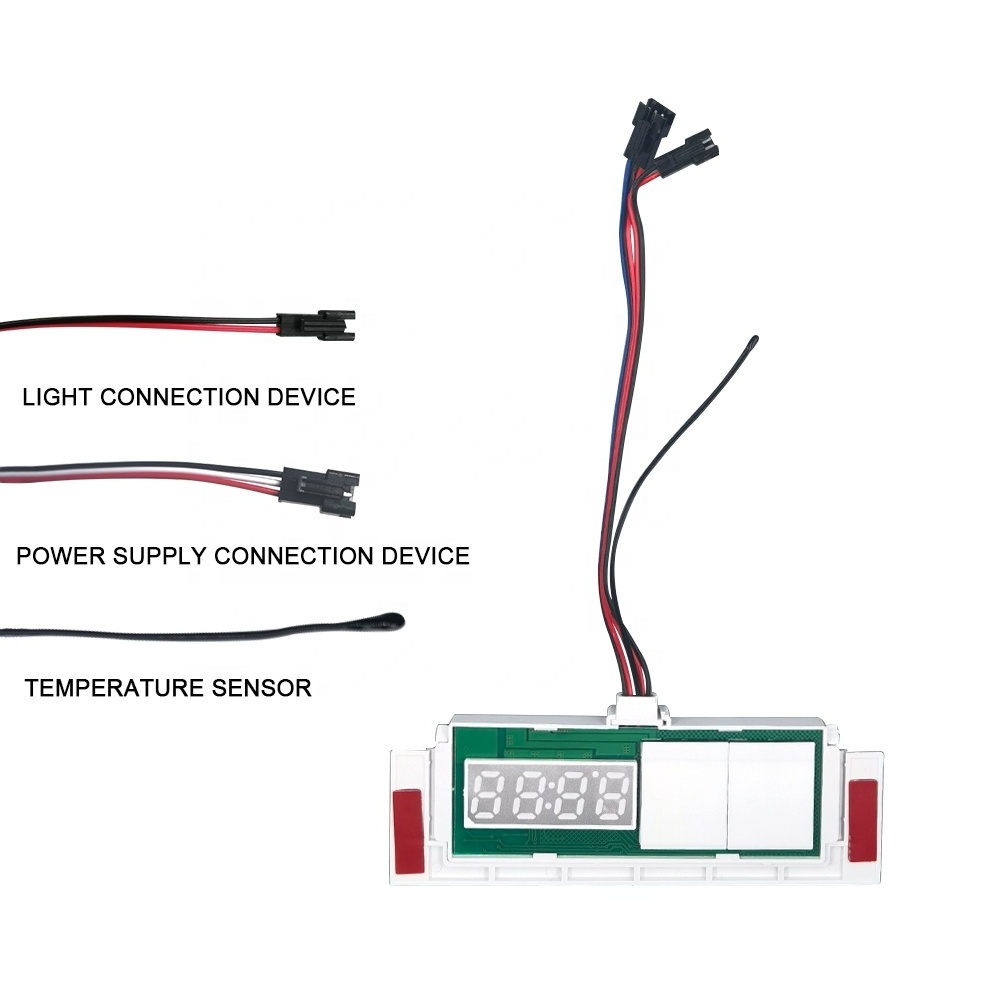 Slim DC12V 5A 60W Inductive Switches LED Light Defogger with Time & Temperature Display Touch Sensor Stepless Dimmer Switch