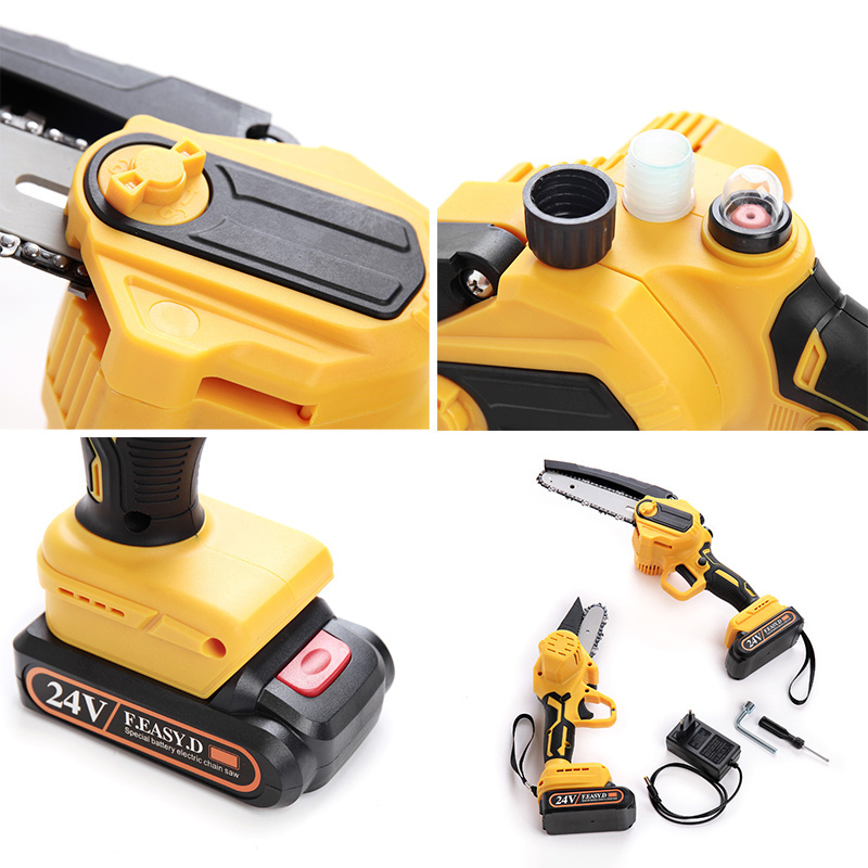 4 Inch Mini Electric Chainsaw 2 Stroke 550w Battery Cordless Chainsaw Chain Saw Machine Price