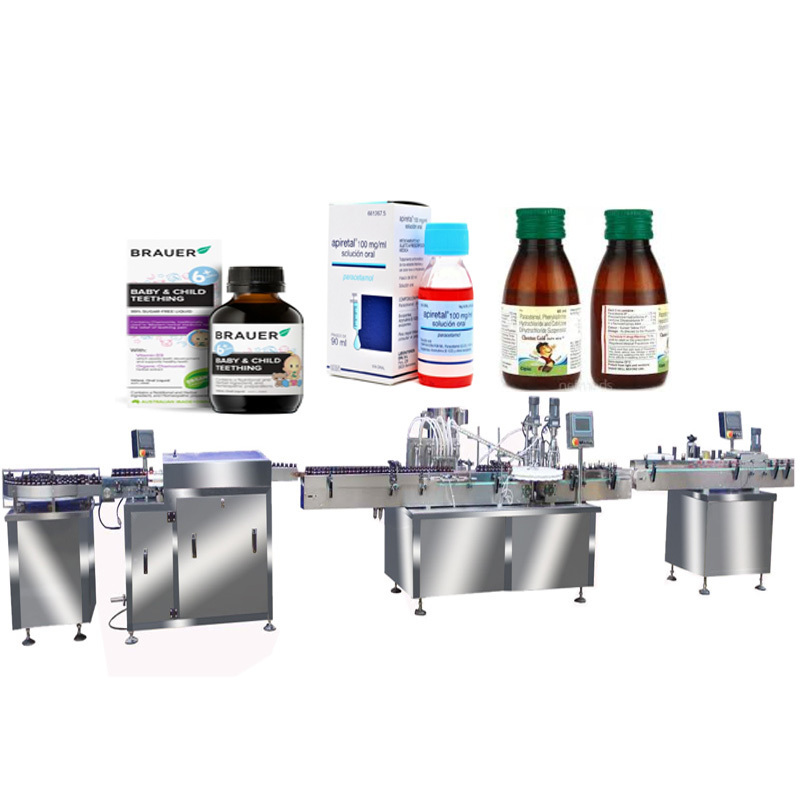 Factory custom syrup production line 10ml oral liquid vial oral liquid filling machine