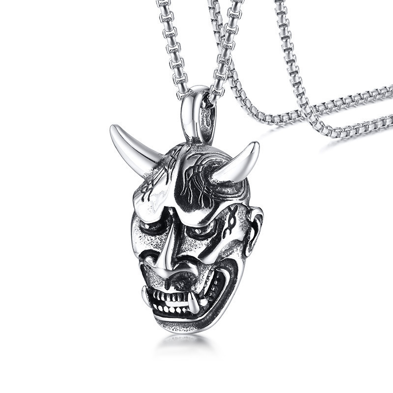 Popular Choice Punk Jewelry Hipster Pendant Non Tarnish Stainless Steel Necklace Vintage Skull Pendant Necklace to my Son