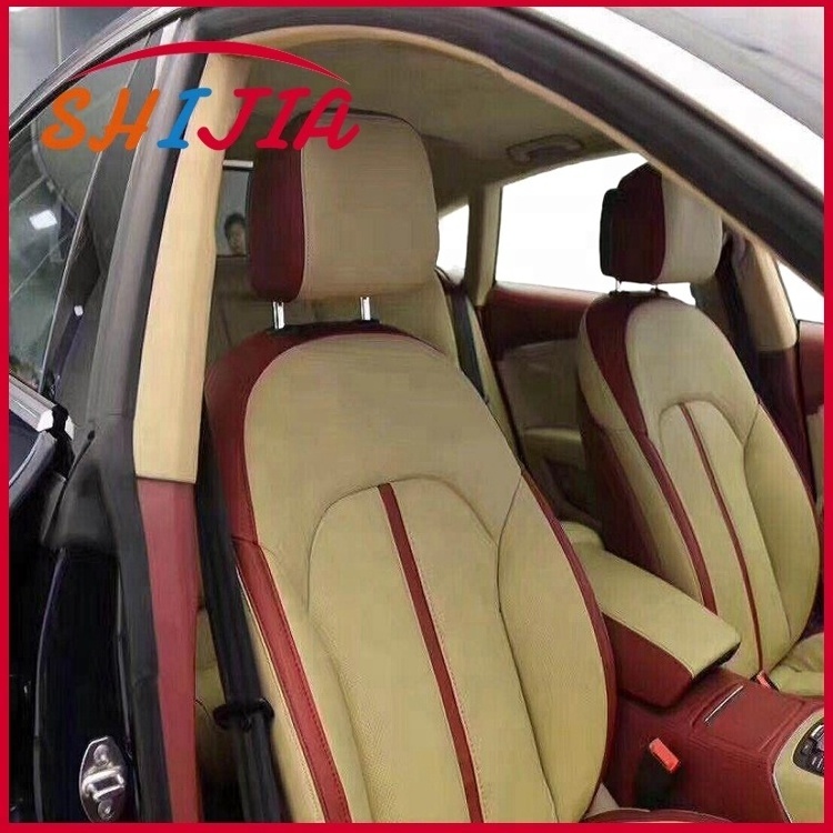 suede microfiber nappa material fabric PU leather synthetic leather for car seat covers