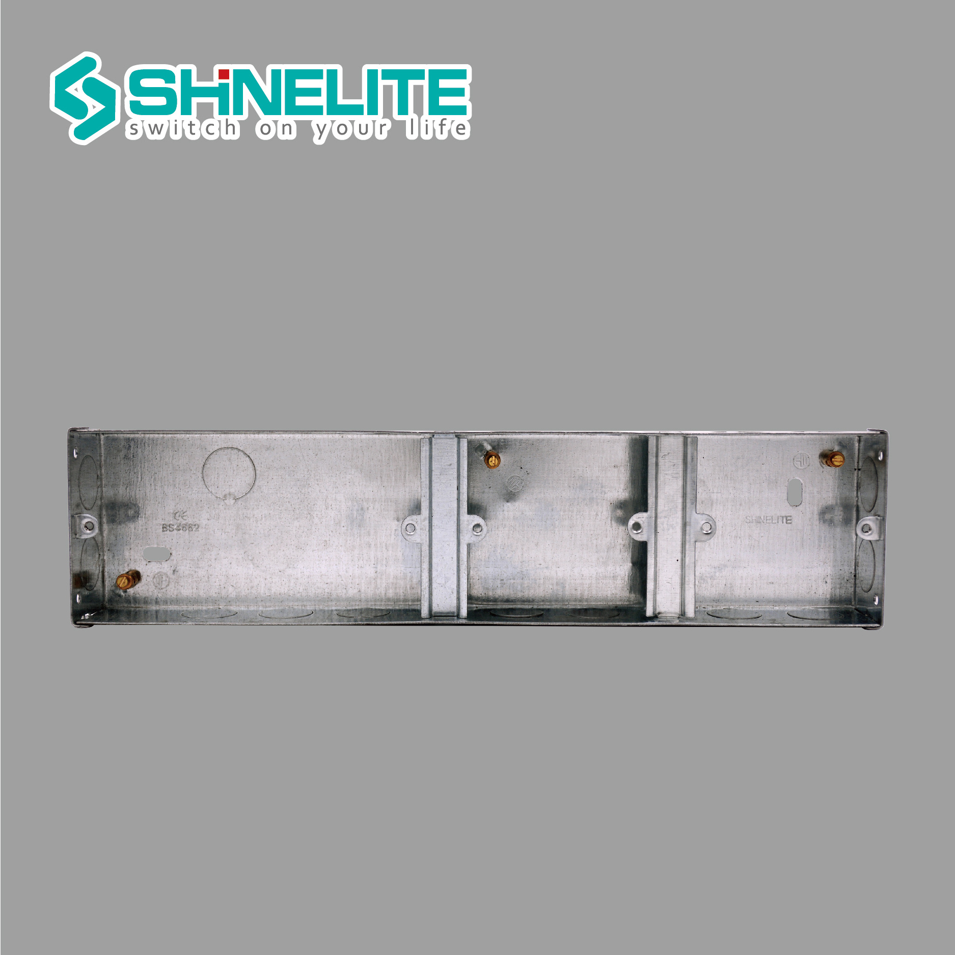 2024 Galvanized steel 3x3 3x6 metal box Switch Box with CE Certificate stainless steel metal cable socket&switch outlet box