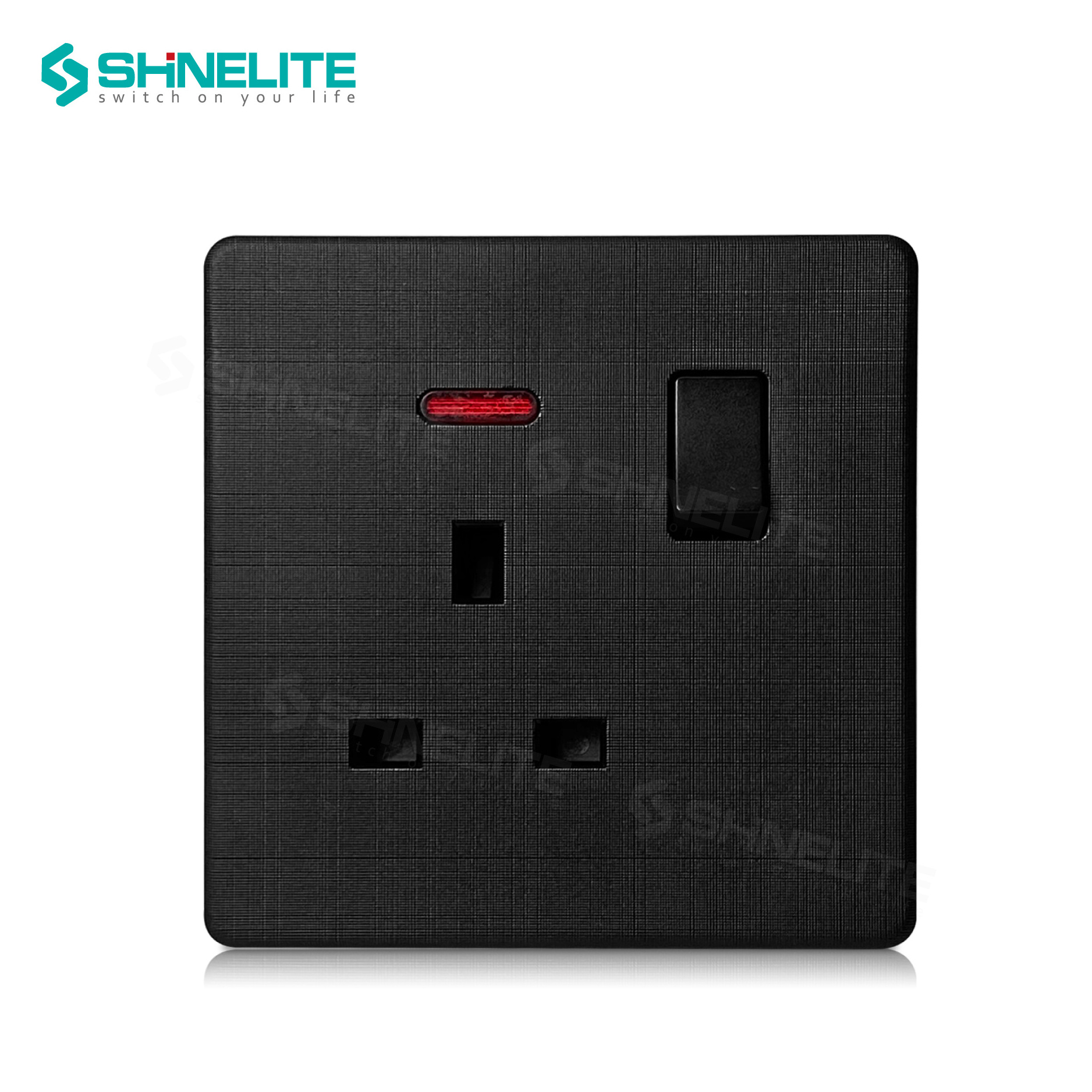 2024 GCC CE UKCA SQM BS UK Wall Switch And Socket New Mesh Panel Hot Sales Push Button Switch Socket