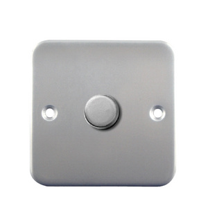 Modern electrical metal clad 1 gang dimmer wall light switch