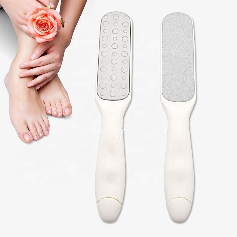 Household foot care stainless steel thick double-sided foot rubbing feet artifact to the dead skin pedicure tools