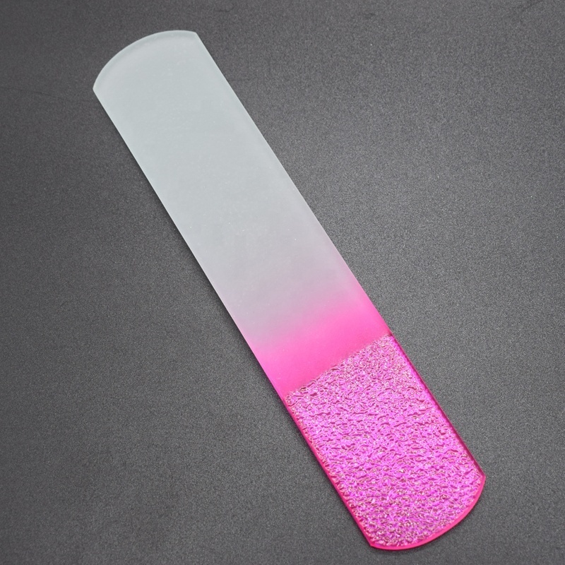 Customized glass crystal foot file for quick exfoliation of dead skin