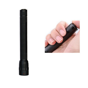 AA Dry Battery Powered 250 Lumen Zoomable EDC Flashlight With Clip Aluminum Alloy Tail Button Garage Auto Car Machine Inspection