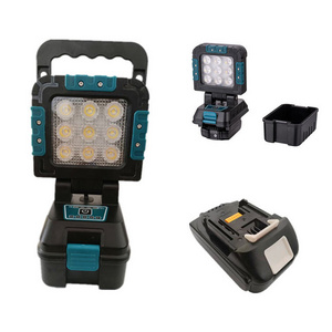 9x3W 27W Rechargeable Led Work Light With Tripod For 18v Makita Bosh Retractable Handle Tripod Mounted Craftsman Outdoor Site