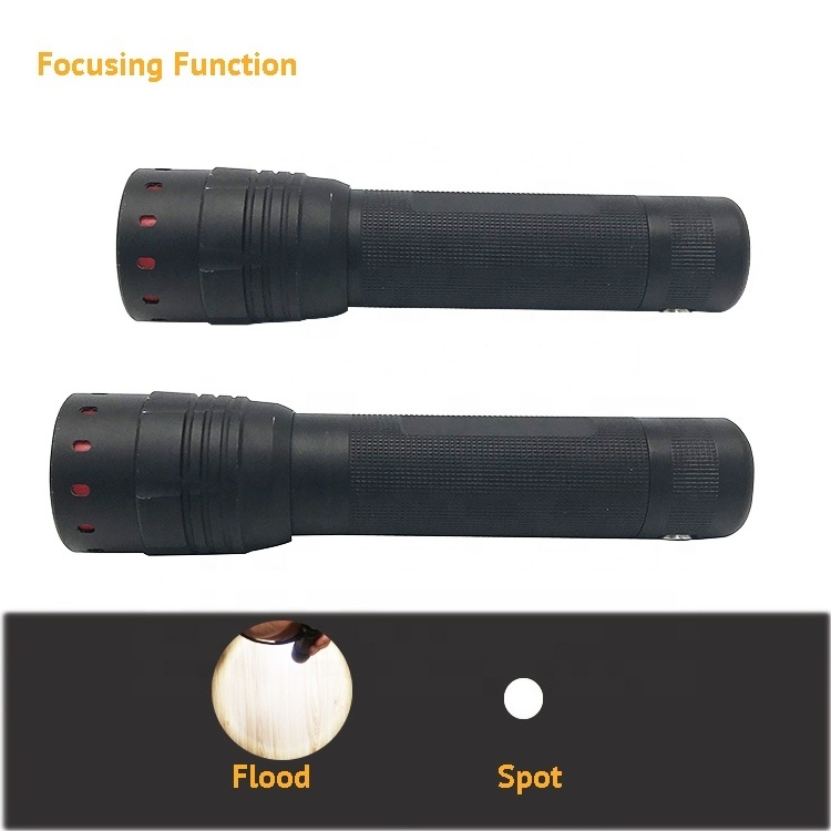 Durable Brightest Magnetic USB Rechargeable Zoom Flashlight Super Long Rang  Waterproof Aluminum Alloy Flashlights