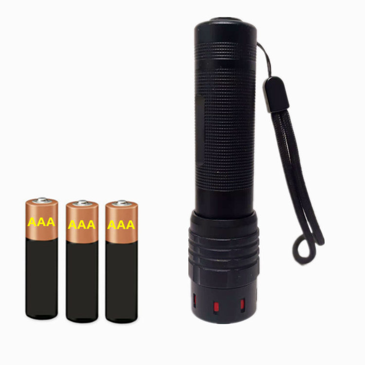 300 Lumens Zoomable Torch Flash Light LED Flashlights AAA Batteries Aluminum Alloy For DIY Auto Car Machine Device Inspection