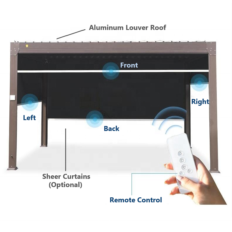 Shinilion techo para pergolas de hierro y madera techo jardin pergola