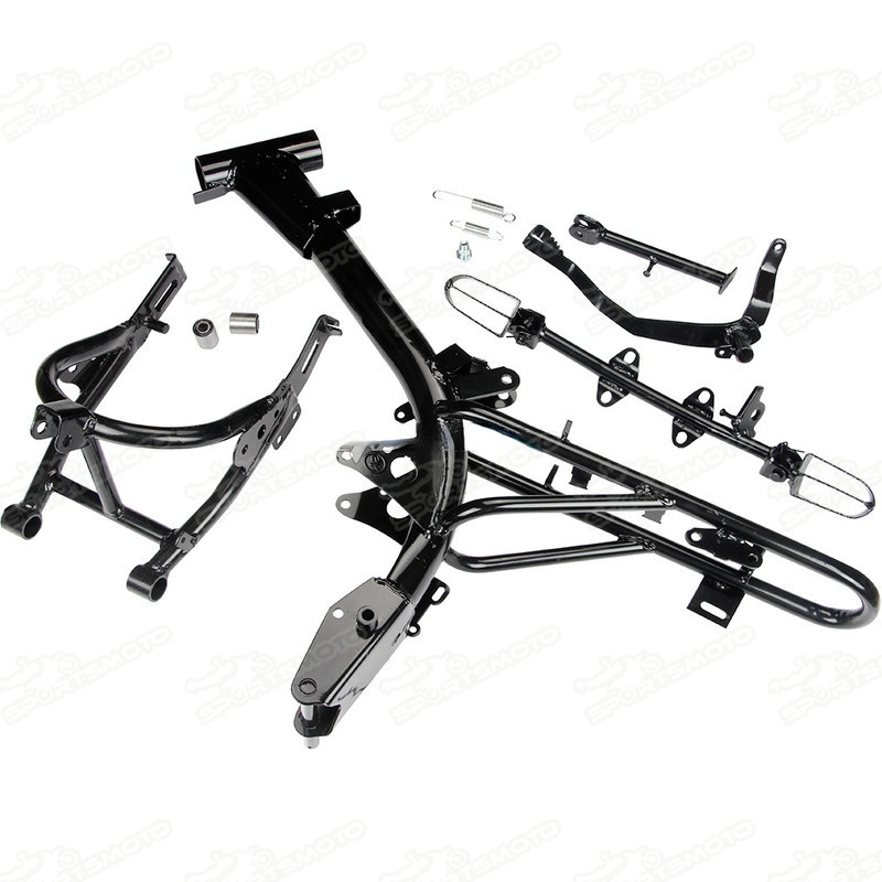 Frame Foot Pegs Kickstand Swingarm Assembly For CRF50 XR50 Pit Dirt Bike