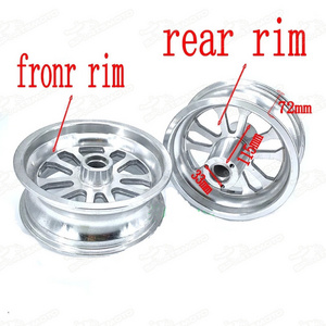 6.5 Inch Alloy Rims For Gasoline Scooter Tire Wheel Hub 90 65-6.5 110 50-6.5 Tyre Rims