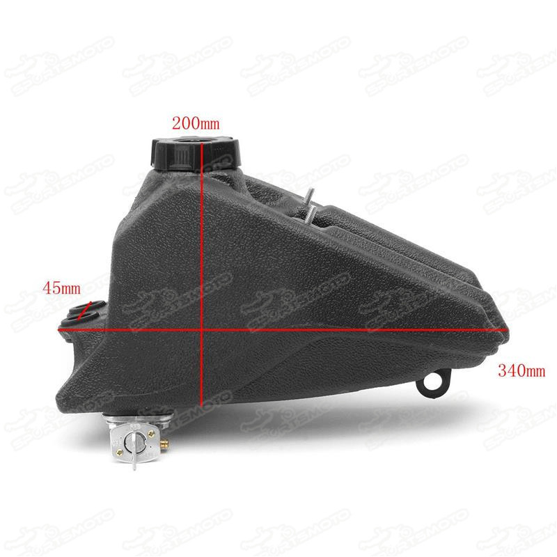 110CC ATV Gas Fuel Petrol Tank For Kazuma Meerkat Redcat 50cc Quad 4 Wheeler