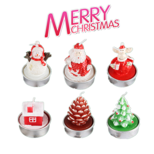 Shiyan 2023 RTS in stock Christmas candle set gift box Santa Christmas tree snowman custom candles