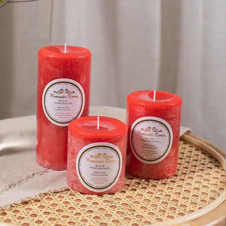 Hot Selling custom wholesale romantic candle Cylinder Aromatherapy Luxury Scented Candles For Home Decoration Candles