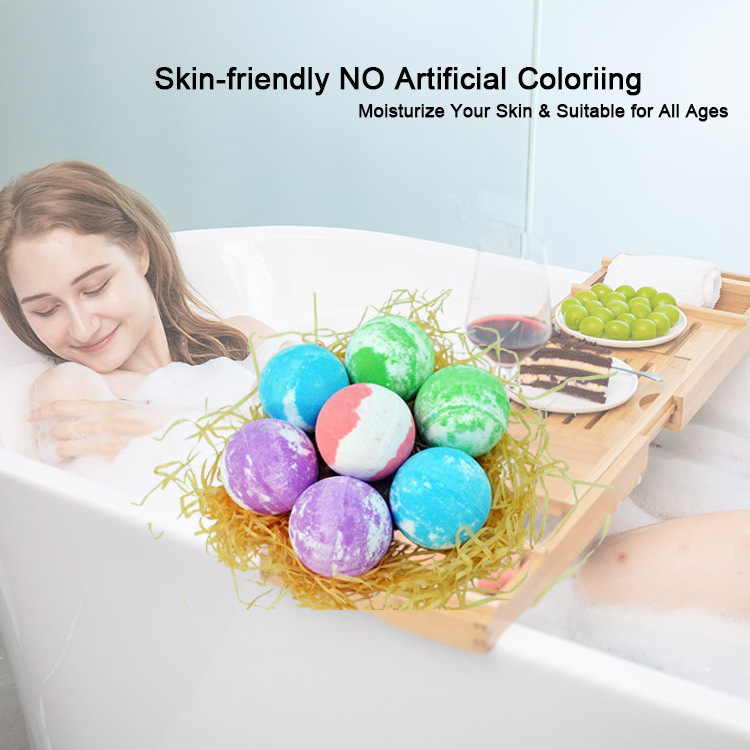 Shiyan in stock Organic Kids Bath Gift Wholesale Private Label Bath Bombs Luxury Fizzy Ball Bathbombs