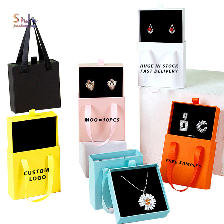 Luxury Large Set Ring Earring Personalized Custom Logo Paper Gift Packaging Bracelet Boxes Rings for jewelry packaging