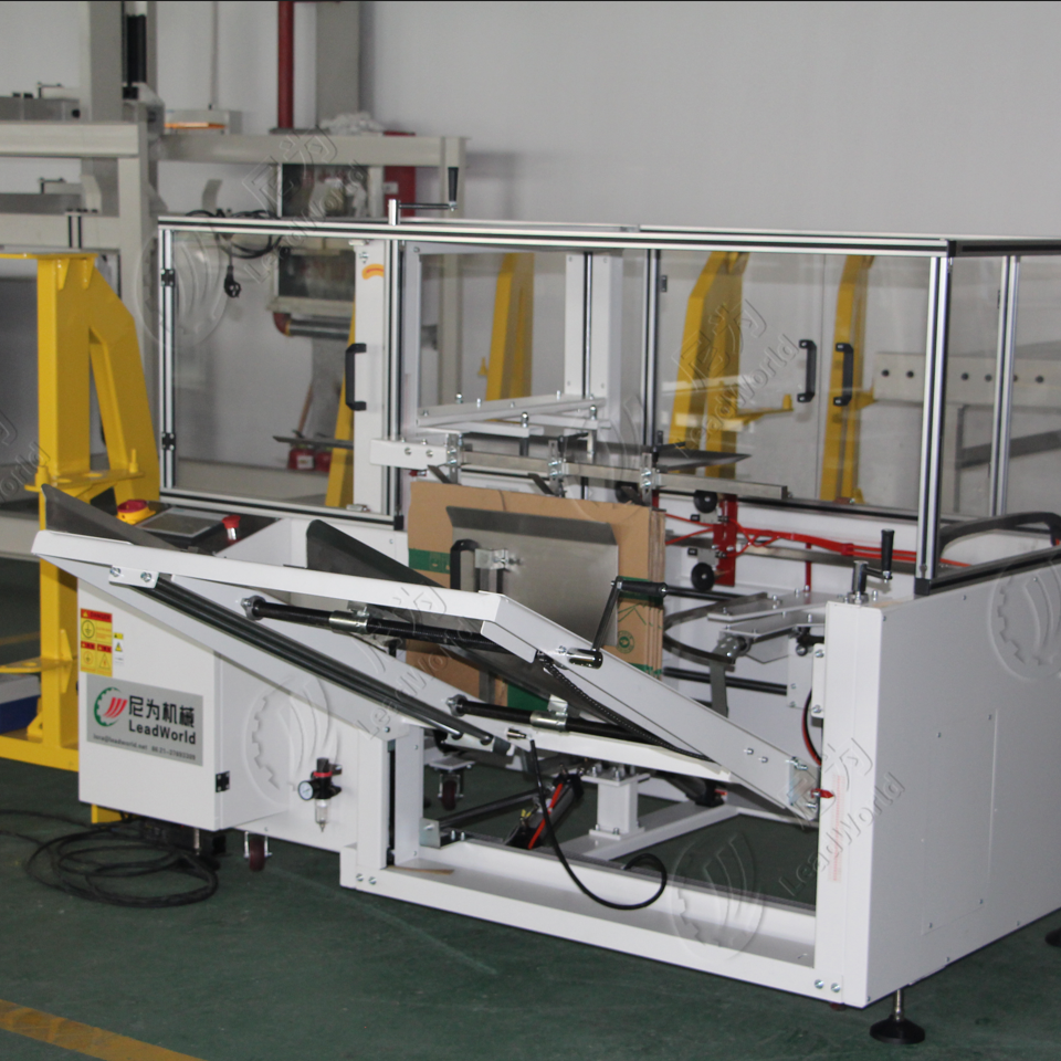 Leadworld Provided Electric Automatic Carton Box Case Erector Erecting Machine