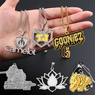 Customized Necklace Fashion Jewelry Necklaces Stainless Steel 3D Animal Pendants Die Casting Gold Silver Necklaces for Women Men