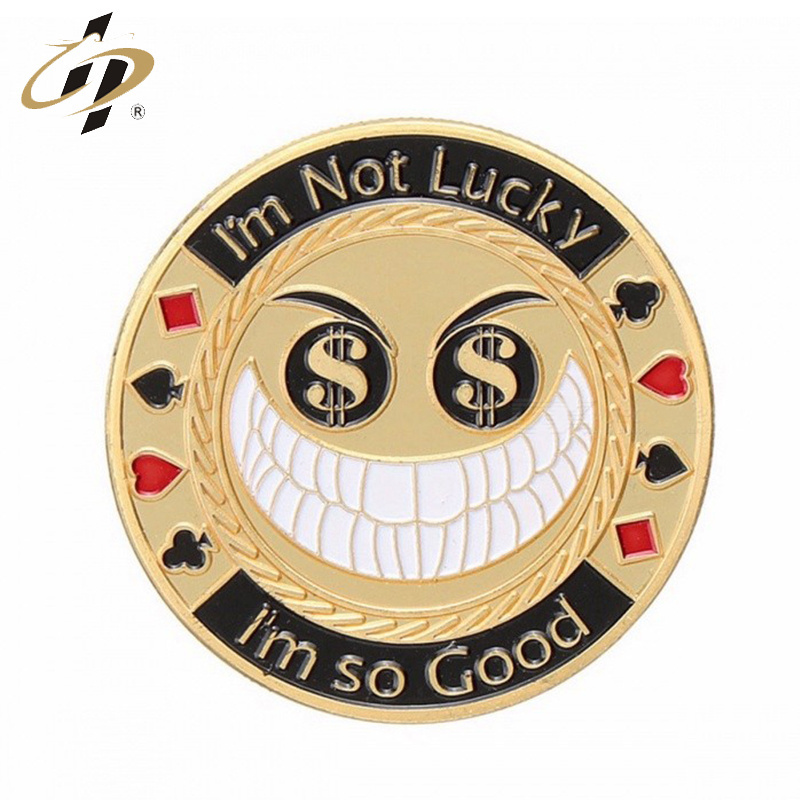 Unique design custom high quality metal casting souvenir poker chips