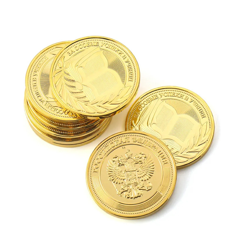 Wholesale Engravable Coins 30mm 40mm 50mm Custom Metal Coin Gold Silver Copper Metal Plated Brass Challenge Coin Blanks