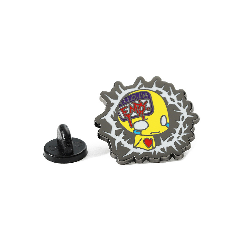 Factory Wholesale Zinc Alloy Metal Logo Badge High Detail Hard Enamel Pin Custom 2d 3D Cartoon Funny Anime Pins