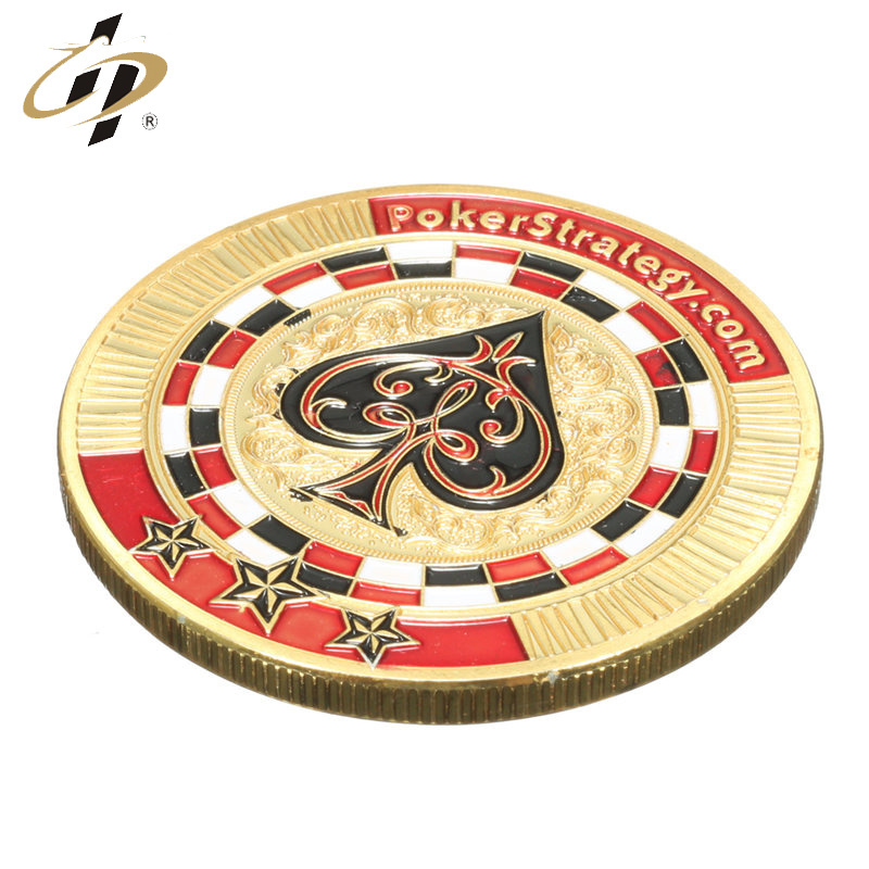 Unique design custom high quality metal casting souvenir poker chips