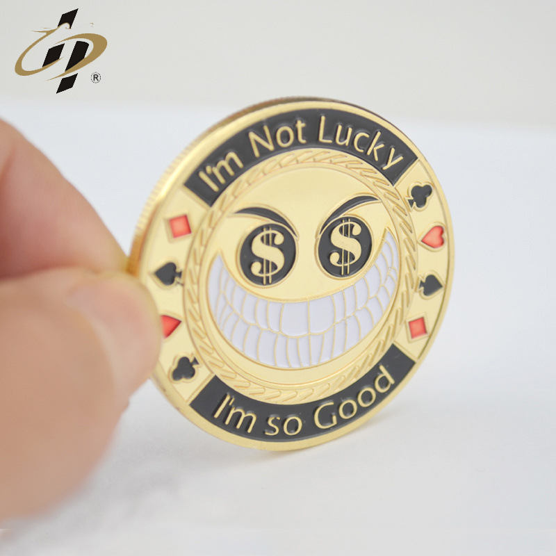 Unique design custom high quality metal casting souvenir poker chips