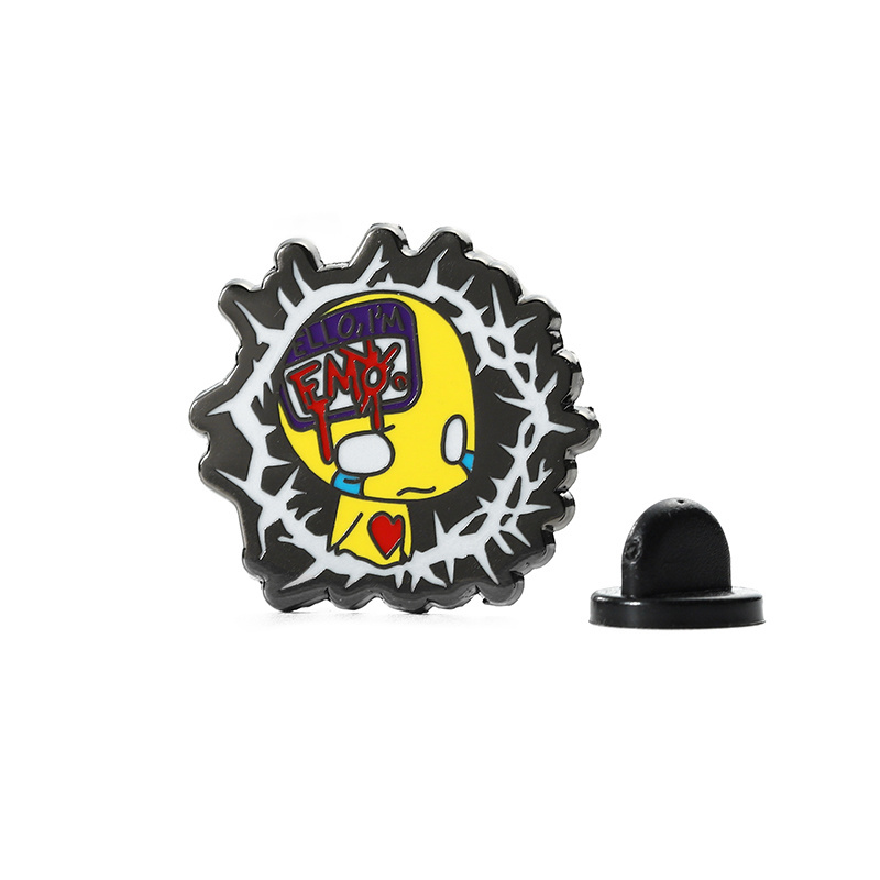 Factory Wholesale Zinc Alloy Metal Logo Badge High Detail Hard Enamel Pin Custom 2d 3D Cartoon Funny Anime Pins