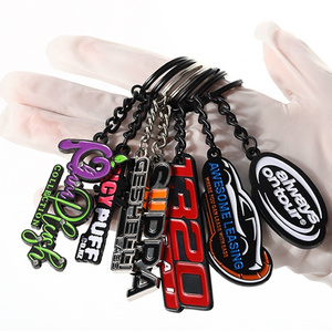 Factory Wholesale Custom Metal Key Chain 2d 3d Company Logo Letter Keychain Key Chains Keyring Custom Enamel Keychain