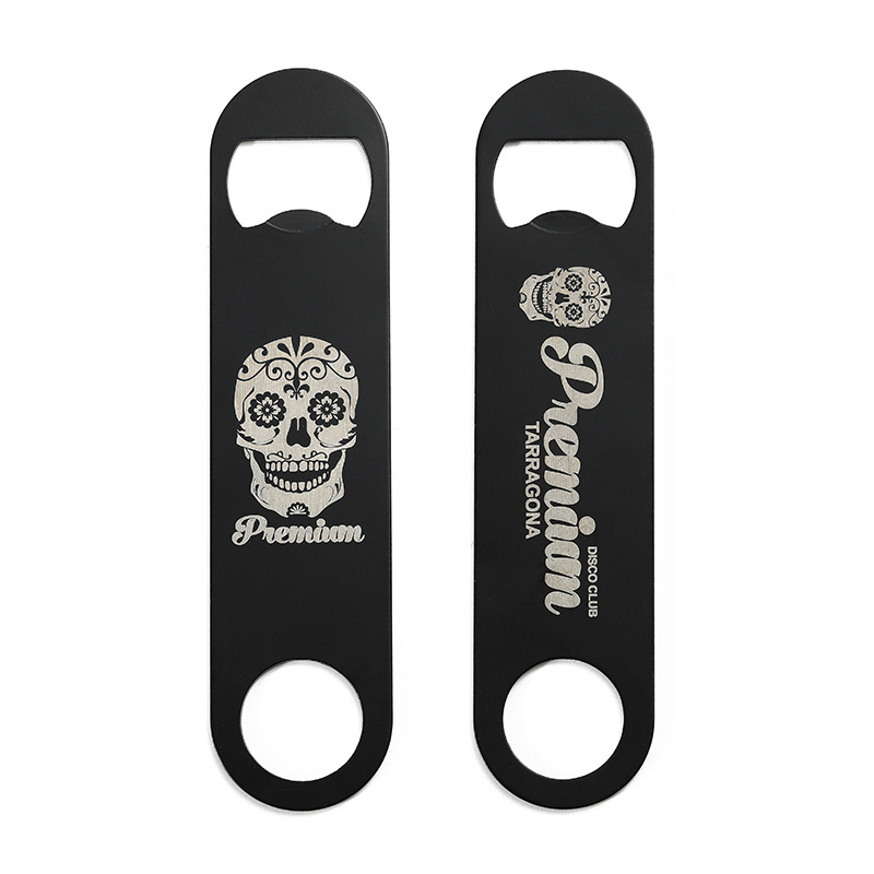 Personalized Bottle Opener Reversible Printed Flat Stainless Steels Openers Blank Bar Blade Speed Metal Beer Bottle Opener