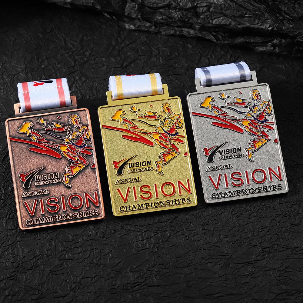 Custom Made Medals 2d 3D Competition Award Medals Sports Metal Logo Gold Boxing Judo Jiu Jitsu Taekwondo Karate Medal