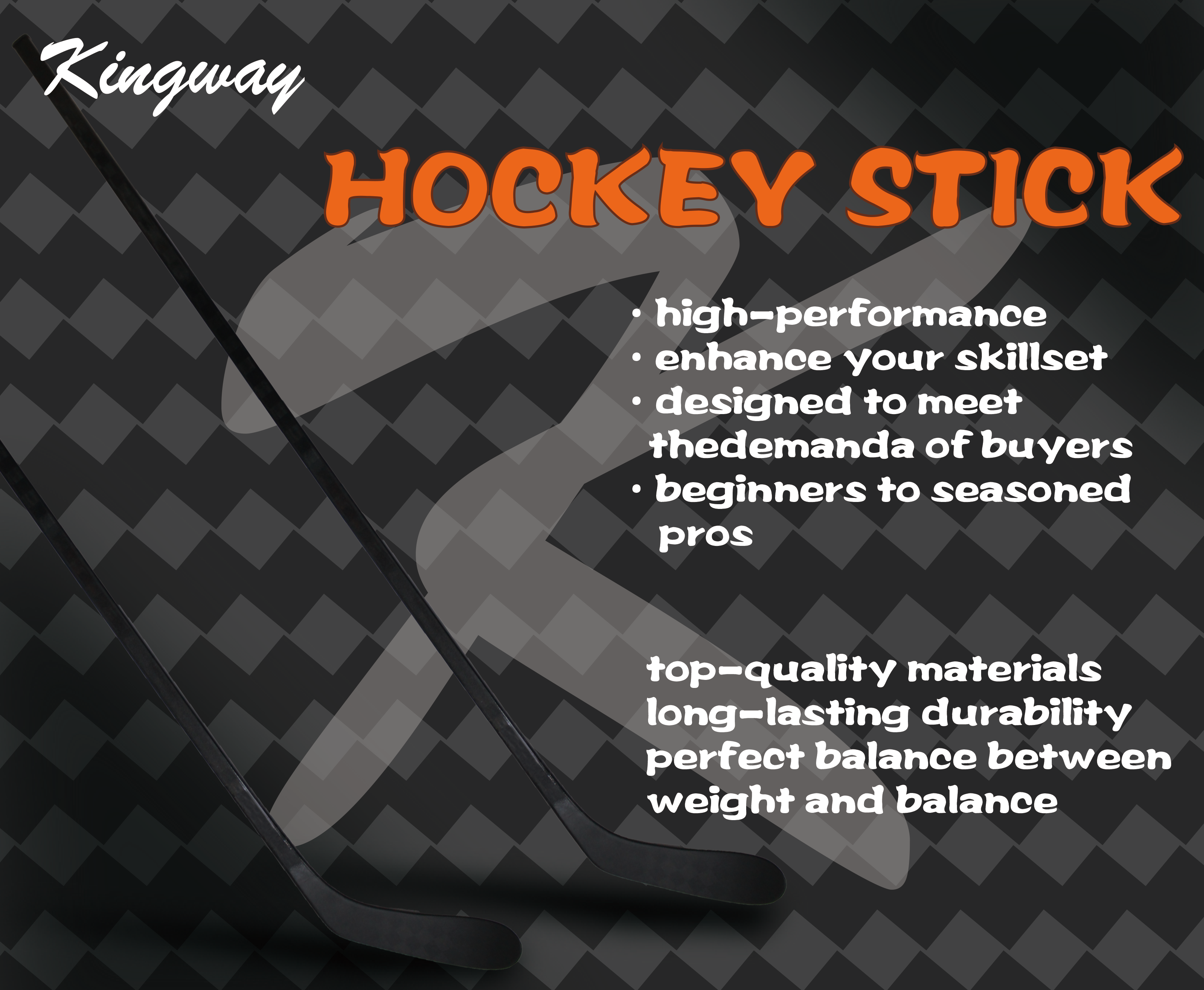 Customize Super Lightweight Carbon Fiber Pro Custom 375g/395g/420g/450g 100% Carbon Material Carbon Ice Hockey Stick