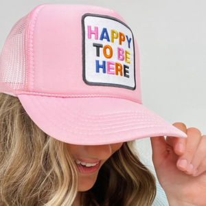 Hot Pink Trucker Hat Embroidery Foam Mesh Wholesale Hats Custom Embroidered Otto 5 Panel Foam Trucker Cap Hats