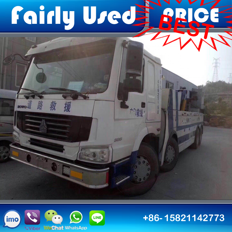 Used HOWO 40 ton under lift heavy duty rotator wrecker tow truck for sale