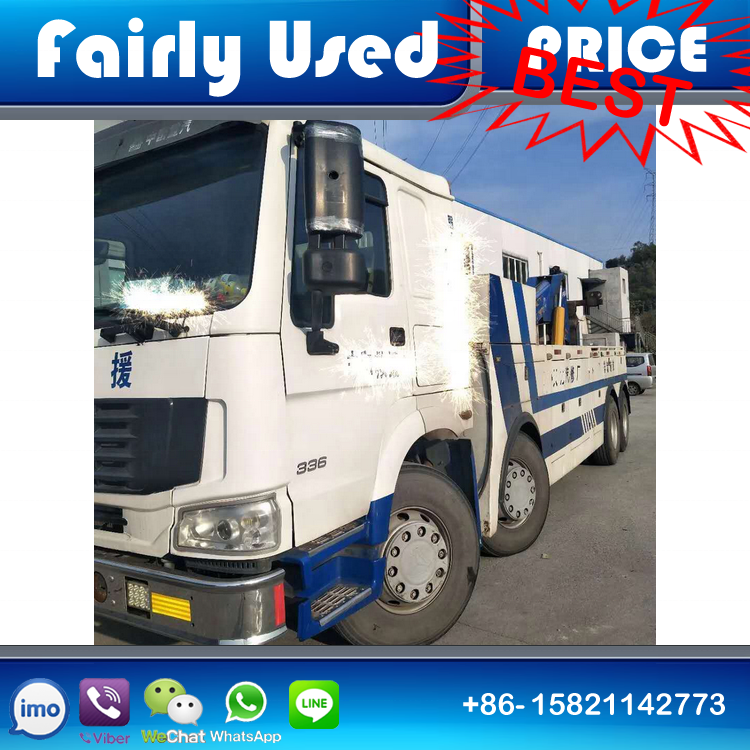 Used HOWO 40 ton under lift heavy duty rotator wrecker tow truck for sale