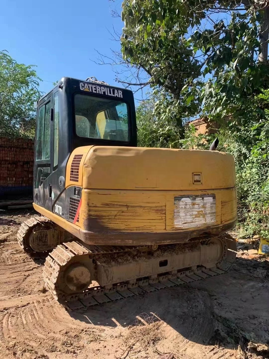 Small size used cat 307d crawler excavator caterpillar 307 model video support cat307d