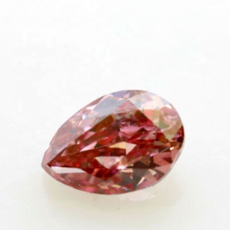 Fancy design 1carat Fancy Intense Pink Diamond Pear Shape VS Lab Grown Diamond With IGI Certified