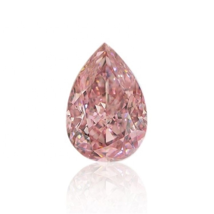 Fancy design 1carat Fancy Intense Pink Diamond Pear Shape VS Lab Grown Diamond With IGI Certified