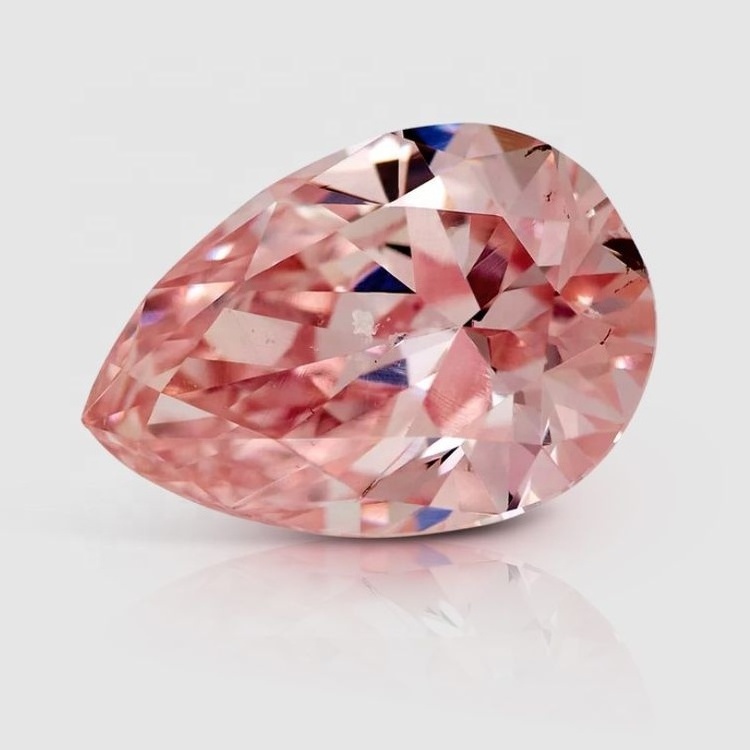 Fancy design 1carat Fancy Intense Pink Diamond Pear Shape VS Lab Grown Diamond With IGI Certified